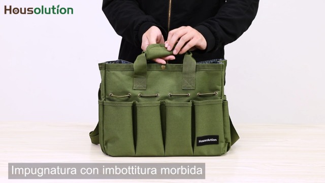 Ledeak Giardinaggio Porta Utensil, Resistente All'usura E Impermeabile Durevole Borsa Portautensili Grande Ispessimento Attrezzi Porta Tasche Regalo Per Il Giardiniere