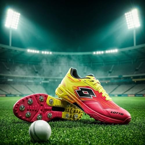 Image of Lotto Men SuperShot Fire Dragon Cricket Shoes