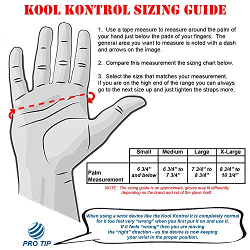 Image of bowlingball.com Kool Kontrol Bowling Wrist Positioner - Unisex Support for Proper Wrist Position & Control - Comfortable, Lightweight, Breathable Bowling Accessory - Right /Left Hand, Multiple Sizes