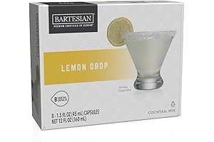 Bartesian Lemon Drop Cocktail Mixer Capsules (8-Pack)