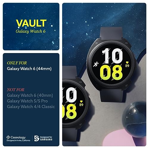 Image of CASEOLOGY by Spigen Caseology Vault for Samsung Galaxy Watch 6 44mm Case -Matte Black