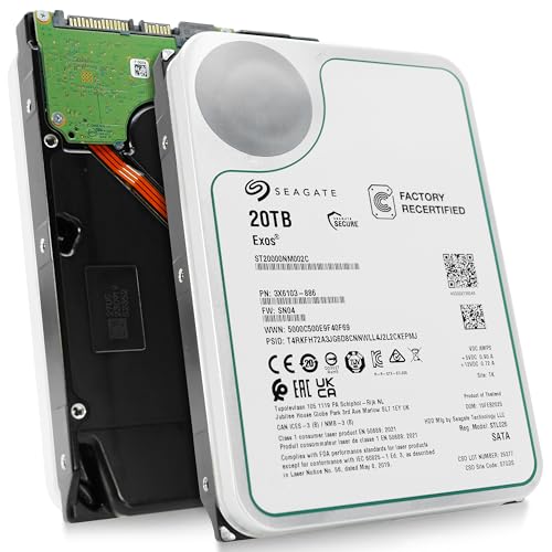 Image of Seagate Exos 20TB 7.2K RPM SATA 6Gb /s 3.5in Enterprise HDD ST20000NM002C