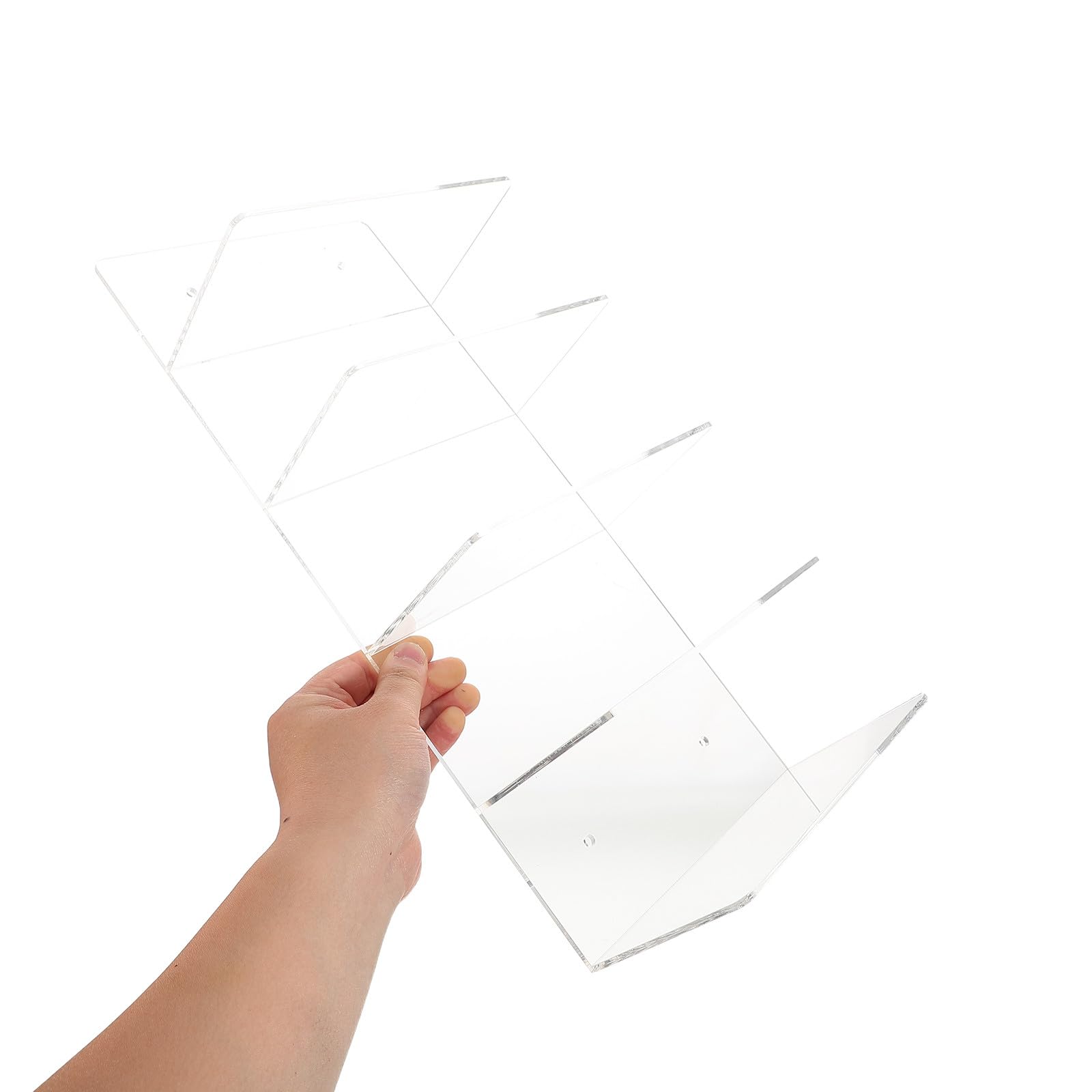 ABOOFAN Acryl Wandmontierter Brillenhalter mit 5 Ebenen