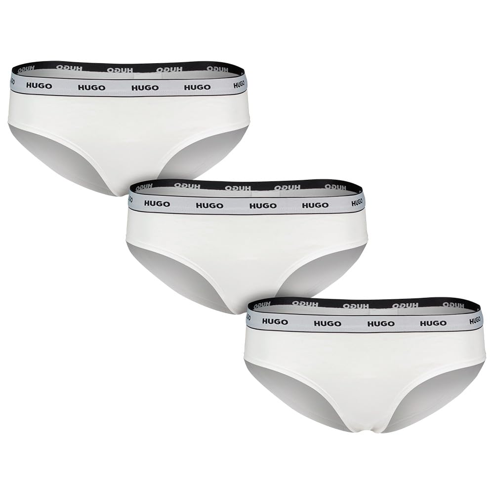 Hugo Triplet Brief Stripe 10272521 Carta, Blanco, L Mujeres