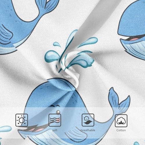Animals Toddler Girls Underwear 2t Cotton Little Girl Panties Cute Cartoon Blue Whales White Underpants Briefs3