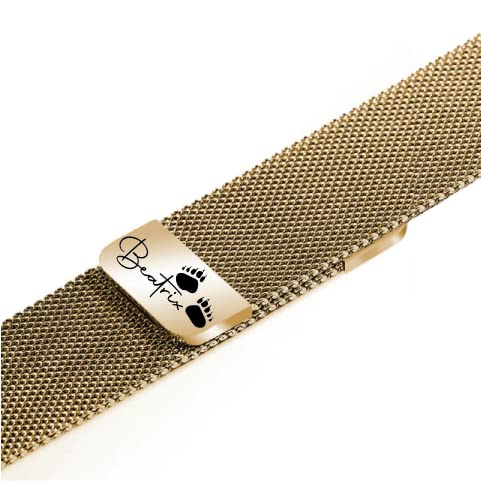 Custom Bear Hand Watch Band Compatible with Apple Watch, Stainless Steel Band Compatible with Apple Watch, Loop Watch Strap for 40/44mm