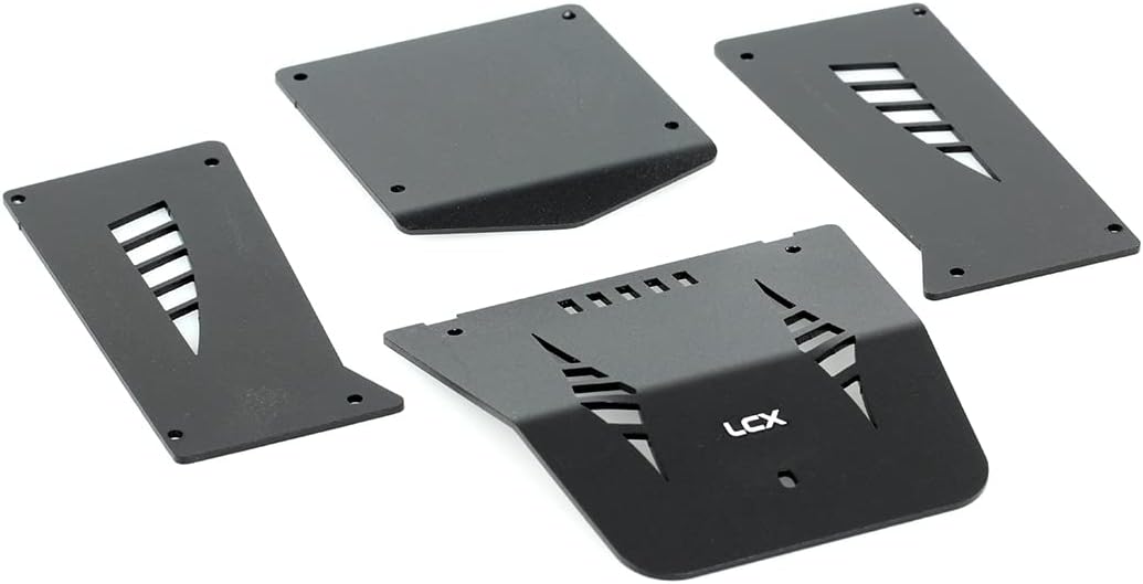 LCX Racing 1/18th RC Crawler Car Aluminum Roll Cage Body Plate Roll Cage Chassis Panel Body Panel for Axial Capra UTB18 Unlimited Trail Buggy, Upgrades Parts Accessories