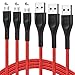 Price comparison product image Long Micro USB Cable 2m, CABEPOW 3Pack 6ft Nylon Braided USB Charger Cable, Fast USB 2.0 Data Sync Android Charging Cable Lead for Samsung Galaxy S6/S7/S5/S4, Sony, Huawei, LG, Nokia, Nexus, HTC, PS4