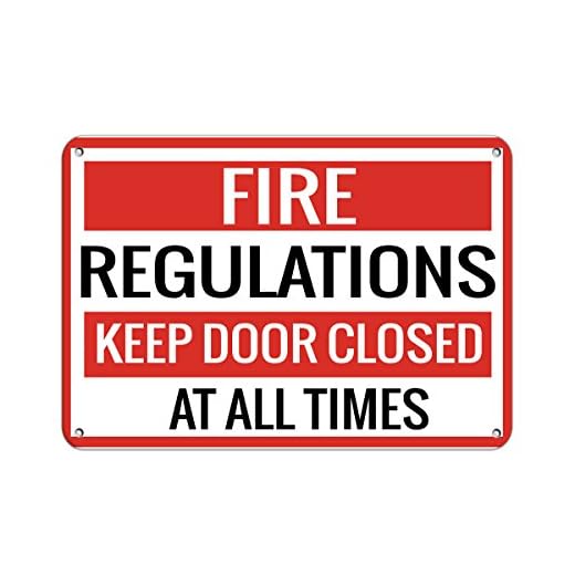 Weatherproof Fire Regulations Sign