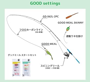 ゆら　ジャッカル  グッドロッド GD-S62L-2PC JACKALL ジャッカルJACKALL グッドロッドGOOD ROD GD-S62L-2PC