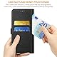 Ganbary Handyhülle für Samsung Galaxy A12 /M12 Hülle, Premium Leder Tasche Flipcase [Kartenschlitzen] [Magnetverschluss] [Standfunktion] kompatibel mit Samsung A12 Schutzhülle, Schwarz