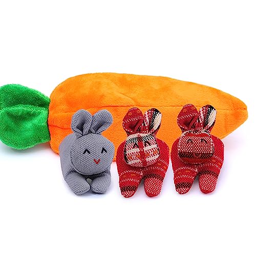 Selvfz Osterhasen Karotten Geldbeutel mit 3 Hasen