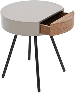 Folding table LVZAIXI Angolo Divano Rotondo in Noce Appartamento Modello Notte Minimalista in Stile Nordico
