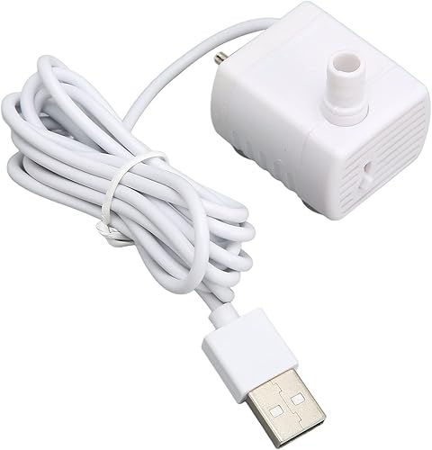 Bomba de fuente de agua para mascotas, silenciosa, evita la quema en seco, alimentado por USB, motor sin escobillas, mini dispensador de agua para