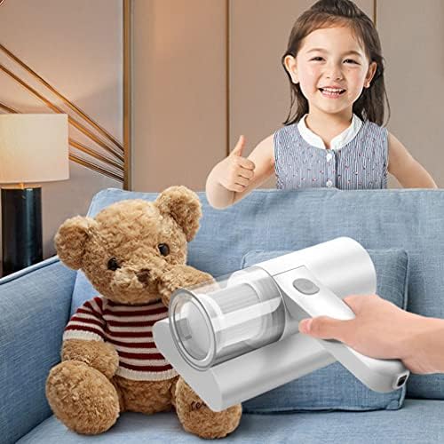 ICOCO Handheld UV Mite Removal Machine Vacuum Cleaner 10KA Mite Removal Instrument Wireless Mite Remover Cleaning Machine for Sofa,White Bed,Carpet - White