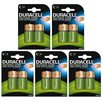 Duracell Pile Rechargeable C x 10 Accu