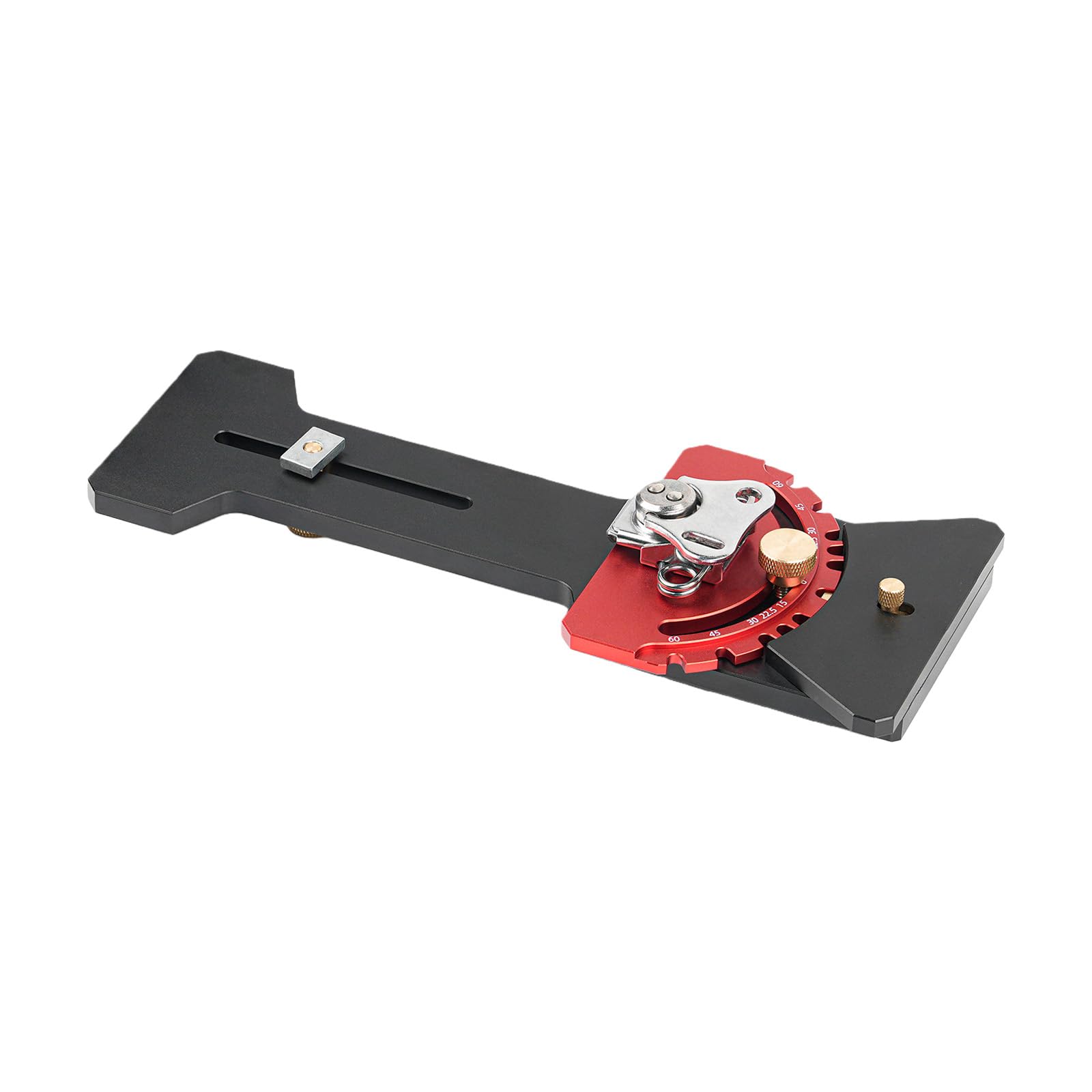 Guía profesional de ángulos de aluminio para pista que ofrece múltiples ajustes para mejorar la precisión de corte, accesorio profesional para carpinteros