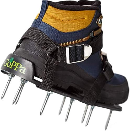 GoPPa Lawn Aerator Shoes Comfort – Fully Assembled Shoes Sole & Easiest to FIT! Ready for aerating Your Yard, Lawn, Roots & Grass!