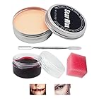 IYARKAI® Scar Wax kit, Halloween Special Effect Makeup Set, Scar Wax and Fake Blood Gel Set, Creating Fake Wounds, Scars, Vampires