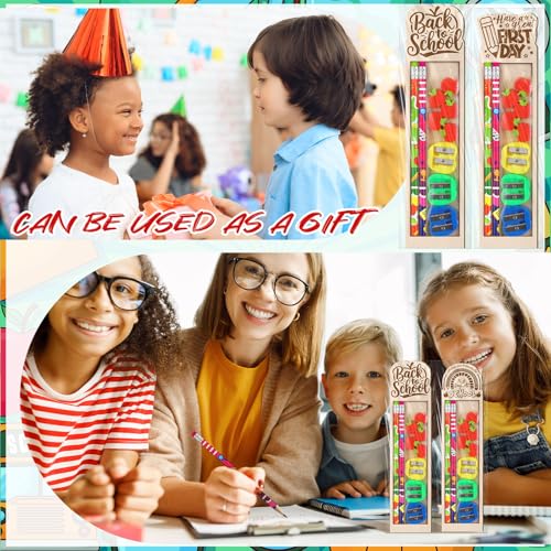 Set de 450 lápices de grafito multicolor para escuela miniatura 6