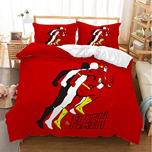 GDGM Spiderman Marvel Parure De Lit-Housse De Couette,Microfibre Housse De Couette pour Enfants Ados Adulte,Taie Oreiller (B,200x200cm) Cover