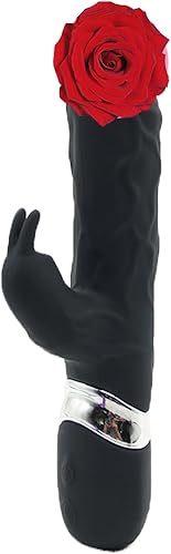 Juguete sexual, vibradores de punto G, juguetes para parejas, vibrador largo, vibrador anal, enchufe vibrador para adultos (color negro)