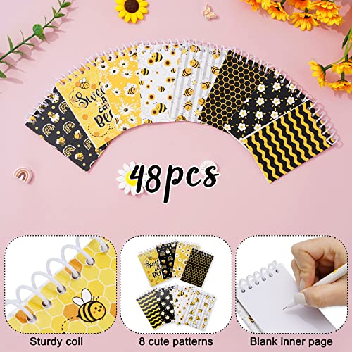 Mini carnets de notes à spirales Whaline sur le thème des abeilles - 3