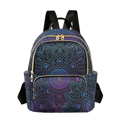 Image of ALAZA Art mandala Boho Ethnic Bohemian Mini Backpack Purse for Women Travel Bag Fashion Daypack Back Pack Shoulder Bag