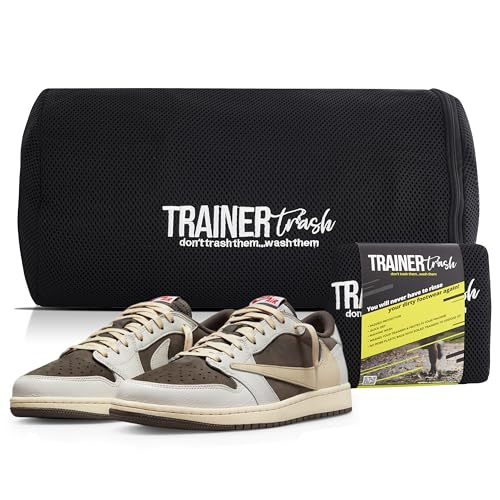 Trainer Trash Shoe Washing Machine Bag - Trainer Washing Machine Bag [UK company] - Delicates Laundry Shoe Bag for washing machine for Hassle-Free Cleaning of Sports & Running Shoes, Bra, Sock (1)
