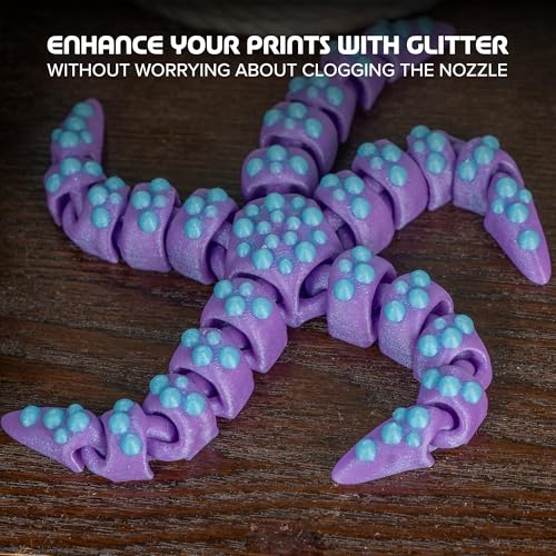 Image of Polymaker Panchroma Celestial PLA Filament 1.75mm for 3D Printer, Purple | Neatly Wound Glitter PLA for Easy Print & Smooth Feeding, Compatible with Bambu Lab & Most 3D Printers