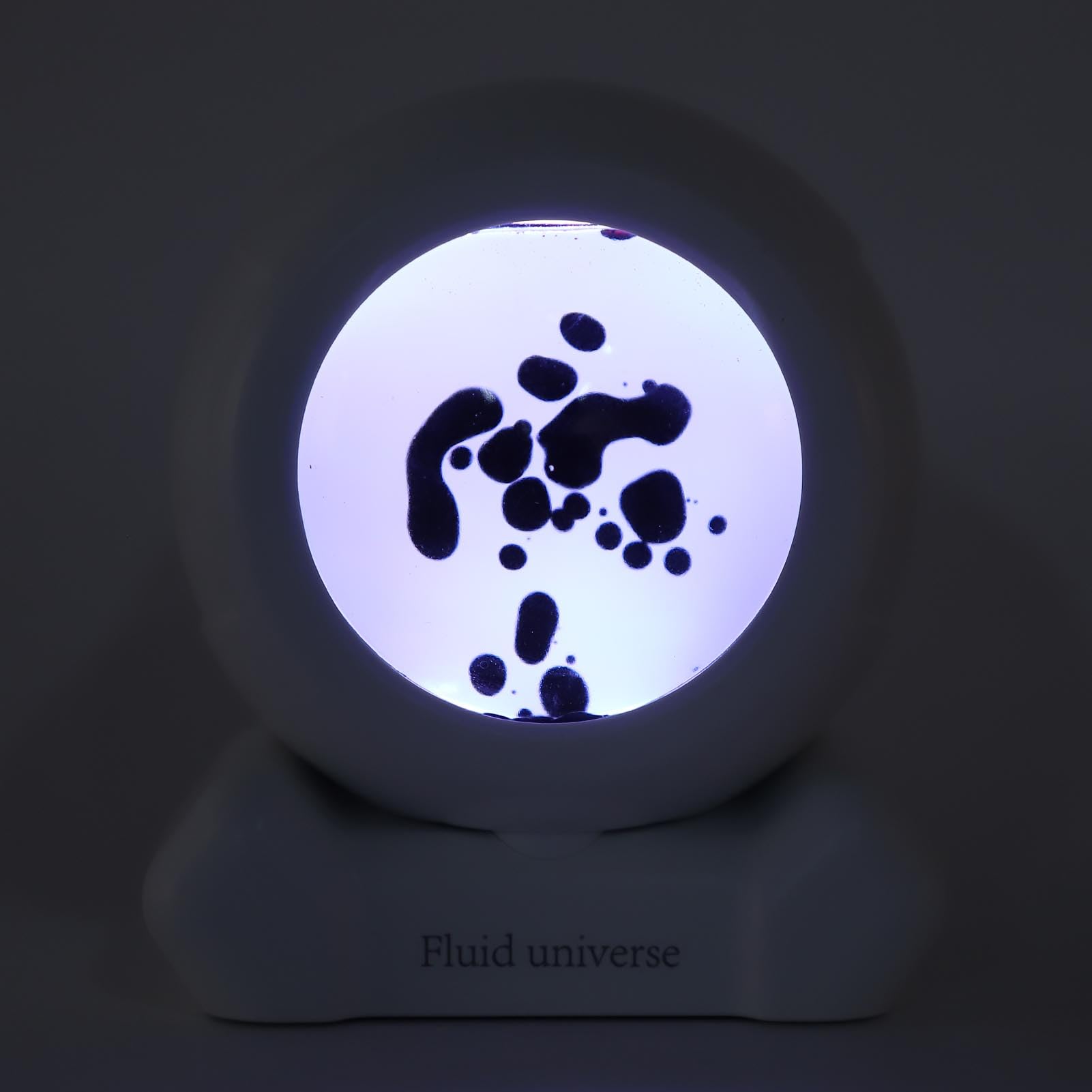 Luocute Output Magnetic Fluid Lautsprecher, Clear Sound Ferrofluid Music Visualizer, Ideal für Home Office, Stilvolles Design mit Integrierten Lautsprechern für eine (White)