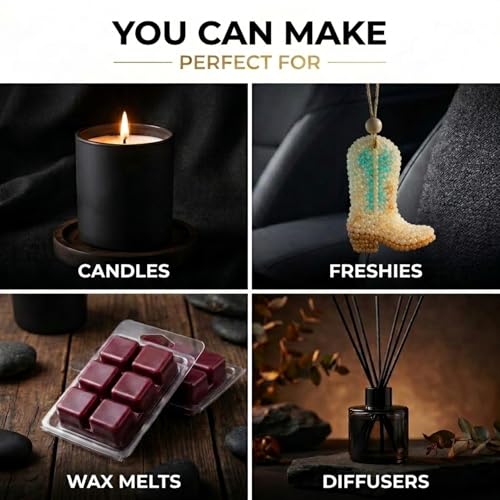 Image of Black Cherry Leather Fragrance from Our Leather Collection - Perfect for Adding Aroma to Freshies, Candles, and Diffusers - 8 Ounces