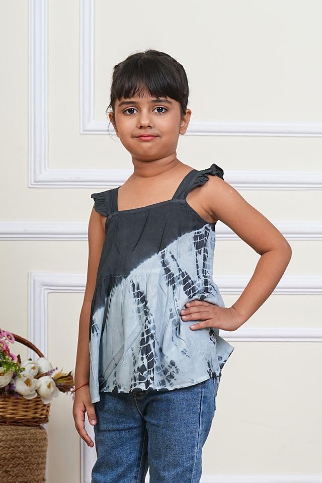 Image of Maaesa Women & Girls Mother Daughter Matching Shirt Combo || Rayon Tie-Dyed Shirt || Full Sleeve || Casual Wear || Family Twinning Outfit