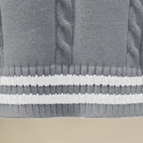 Girls Boys Preppy Sweater Vest V Neck Knitted Sweater Teen School Vest Warm Sleeveless Jacket Pullover Waistcoat Fall Clothes2