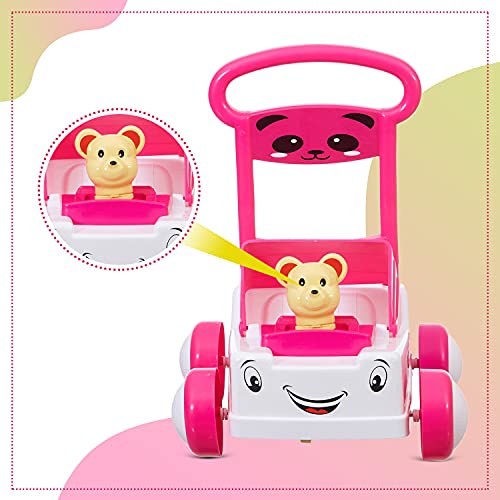 NHR-First-Step-Sit-to-Stand-Activity-Baby-Push-Walker-with-Drop-Ball-Combo-Pack-9-Months-to-18-Months-Pink