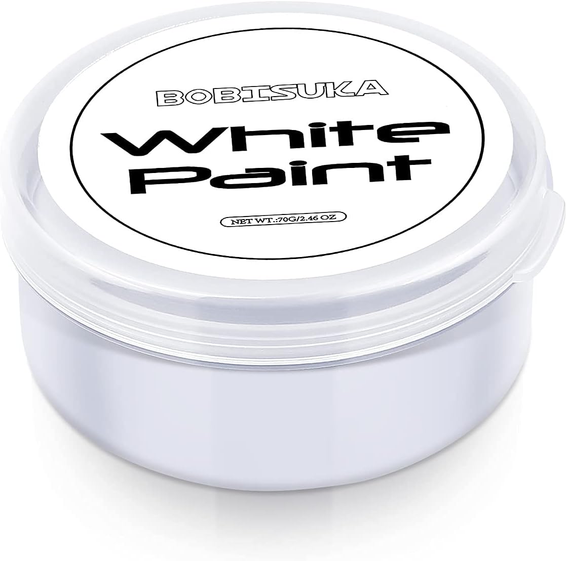 BOBISUKA White Face and Body Paint,Professional Oil Based Creamy Painting Palette For Party Halloween Stage Cosplay Clown Sfx Makeup - Non Toxic For Adults And Kids (Large 70g/2.46oz)