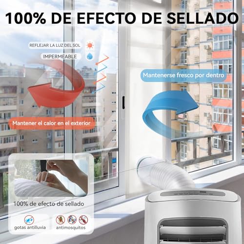 La Mejor Recopilación de Aires acondicionados de ventana los mejores 5. 14 Aires acondicionados de ventana marca HBKUUY (2)