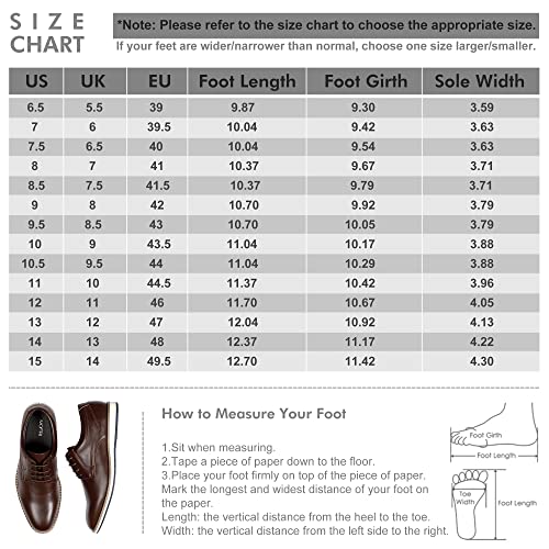 Mofri Men's Dress Shoes Size 9.5 Casual Oxford Black Dress Shoes For Men Comfortable #TOP4