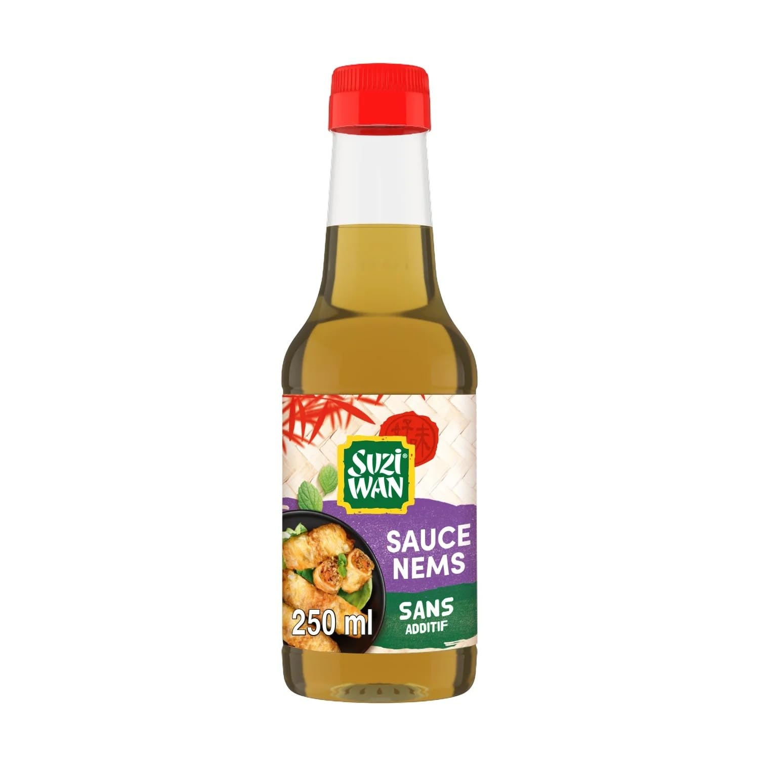 SUZI WAN - Sauce Nems - Sans Additif · Recette Traditionnelle Asiatique · À Base de Nuoc Mam · Parfaite pour les Bo Bun et Poke Bowl - Le Flacon de 250ml - Le Lot De 4