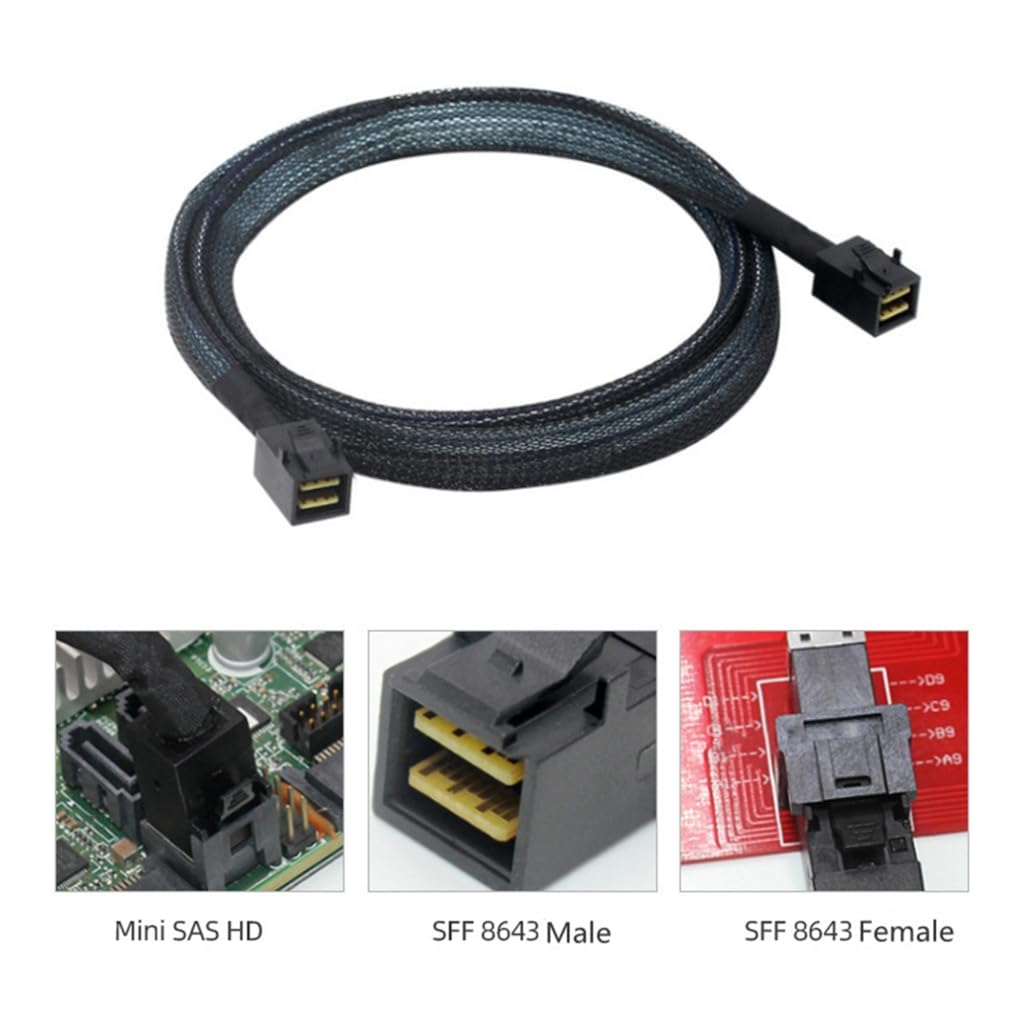 Amazon.co.jp: xbiez SAS 8643 - SFF 8643 内蔵サーバーデータケーブル