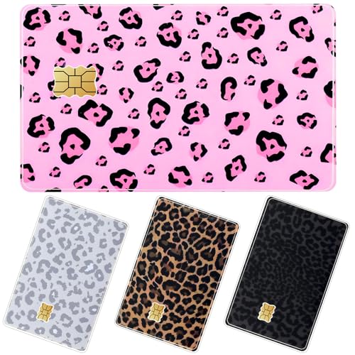 TUCEWP Credit Card Skin Stickers 4Pcs Leopard Print...