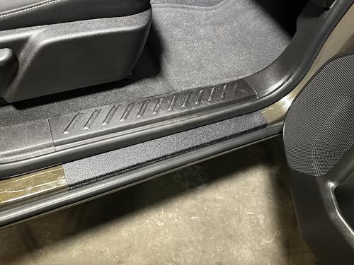 TufSkinz Door Sill Protection Overlays - Compatible with 2023-2025 Colorado and Canyon - Black Rubber