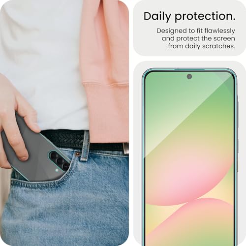 Image of ArmourPro Tempered Glass Compatible for Samsung Galaxy A56 5G (6.7 Inch) With Back Nano Membrane, Edge-to-Edge Protector Coverage With Easy Cleaning Kit | Black
