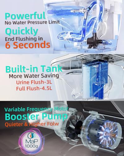 Luxury Smart Toilet with Bidet and Dryer