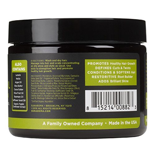 SUNAROMA Organic Hair Pomades (Indian Hemp Oil) - Image 5