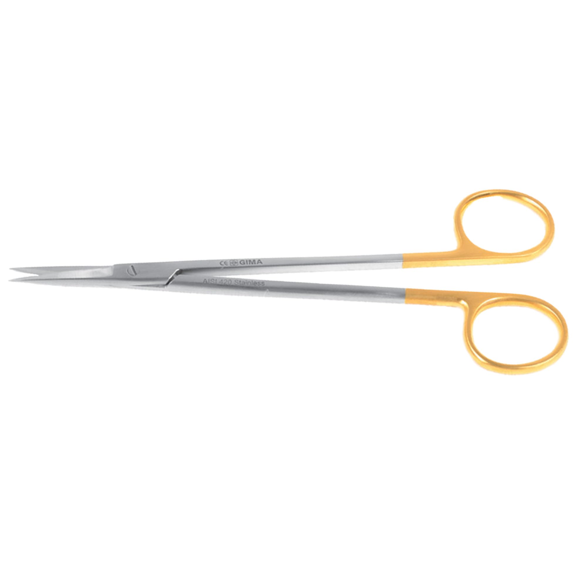 Gima - Kelly Schere, gerade, mit spitzen Enden, 16 cm, mit sehr starken Spitzen, die den Chirurgen hohe Präzision gewährleisten, 38520