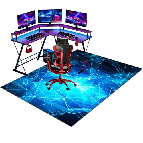 Wuzqju Alfombra Silla Ruedas Gaming Oficina Antideslizante Alfombrilla Protectora para Silla de Oficina Alfombrilla para Silla de Gaming Oficina Alfombras para Sillas Multisuperficie 70 x 100 cm