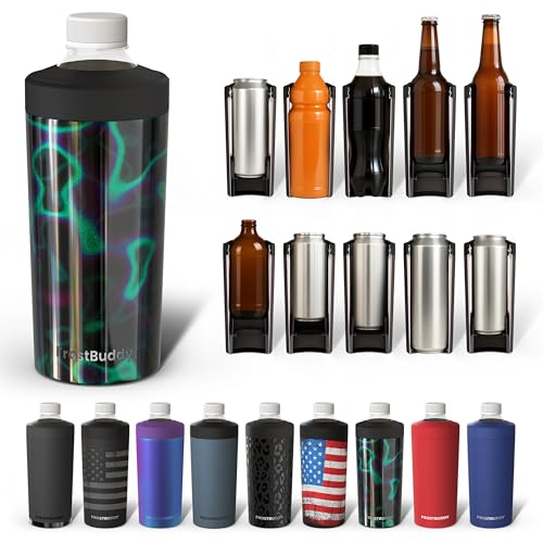 Image of Frost Buddy Universal Buddy XL Can Cooler Fits 12-Ounce, 16-Ounce, 20-Ounce, and 24-Ounce Cans and Bottles - Keep Your Drinks Refreshingly Chilled for Over 12 Hours (Lights)