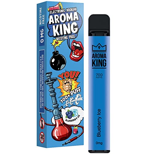 Einweg E Shisha AROMA KING - Verschiedene Aromen - Ohne Nikotin - Elektronische Zigarette mit Zugautomatik - 700 Puffs…