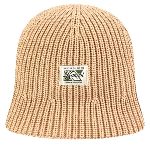 Kangol Seau en tricot lavé avoine taille unique pour adulte